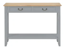 Mesa consola de madera gris 110x35x80 cm ES282823