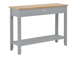 Mesa consola de madera gris 110x35x80 cm ES282823