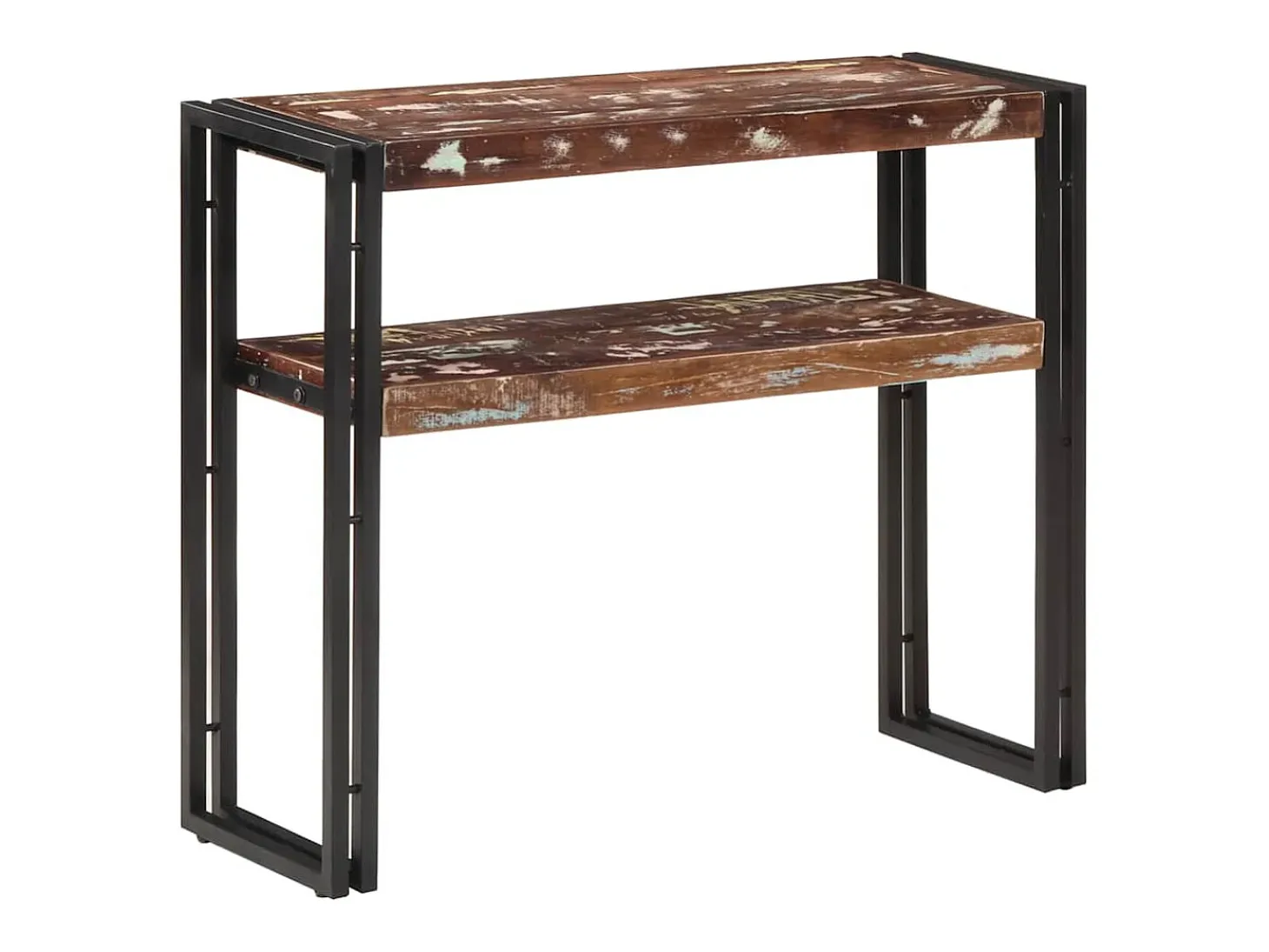 Mesa consola de madera maciza reciclada 90x30x75 cm