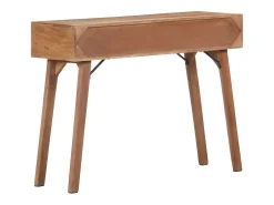 Mesa consola de madera maciza de mango 100x35x76 cm ES755070