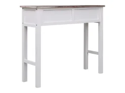 Mesa consola de madera marrón 90x30x77 cm