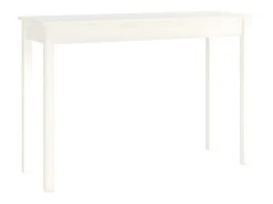 Mesa consola de madera maciza de pino blanco 110x40x75 cm ES558749