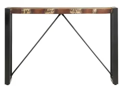 Mesa consola de madera maciza reciclada 110x35x76 cm ES946621