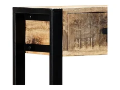 Mesa consola de madera maciza de mango 90x30x75 cm