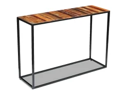 Mesa consola de madera maciza reciclada 110x35x76 cm ES429953