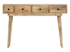 Mesa consola de madera maciza de mango 110x30x75 cm ES912120