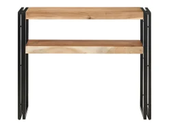 Mesa consola de madera maciza de acacia 90x30x75 cm ES659500