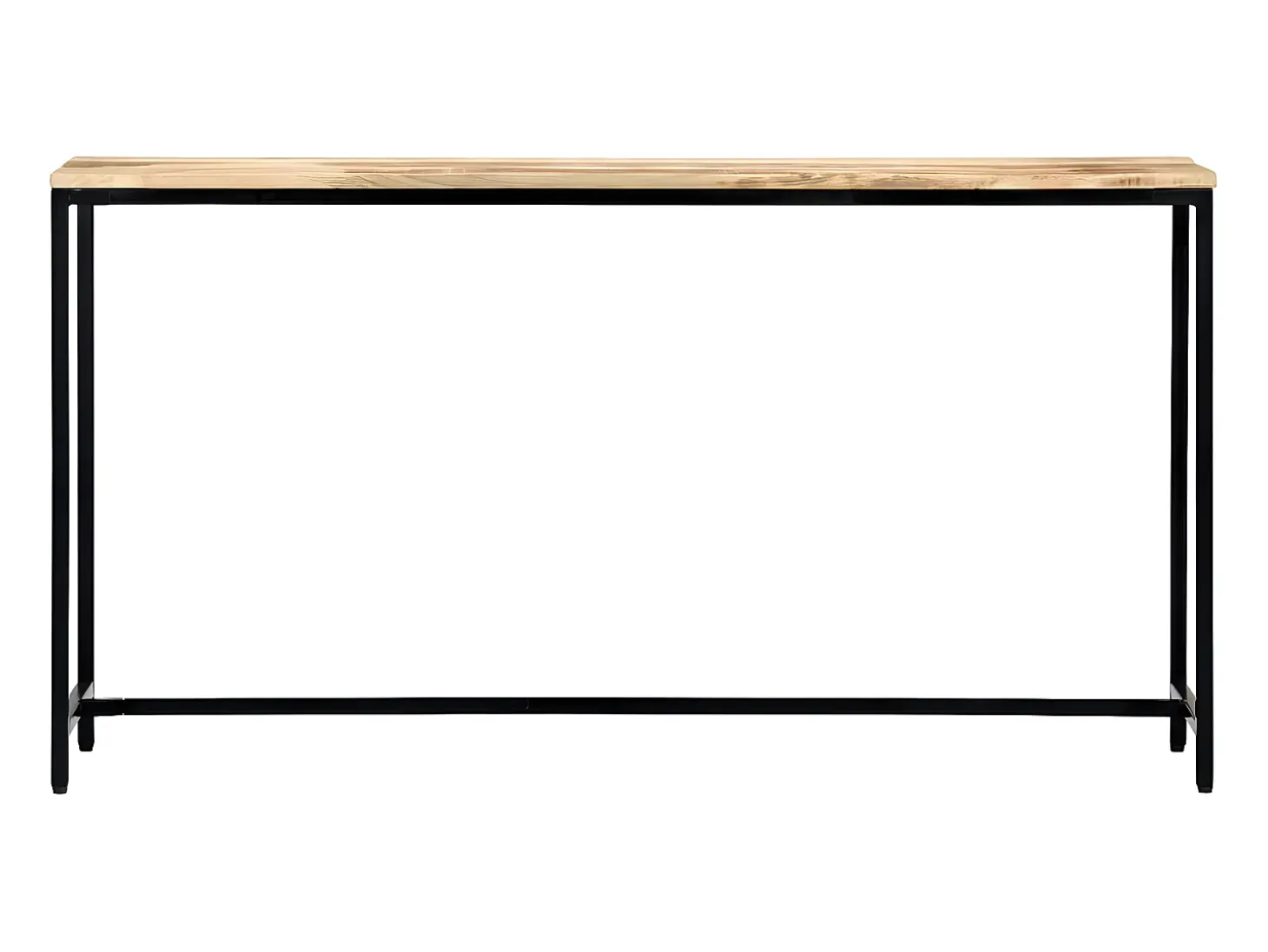 Mesa consola de madera maciza de mango en bruto 140x35x76 cm ES725898