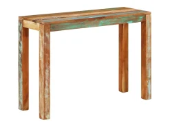 Mesa consola de madera maciza reciclada 110x35x76 cm