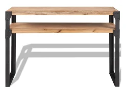 Mesa consola de madera maciza reciclada 120x40x85 cm