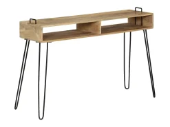 Mesa consola de madera maciza de mango 115x35x76 cm