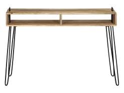 Mesa consola de madera maciza de mango 115x35x76 cm