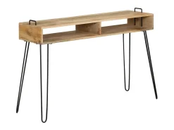 Mesa consola de madera maciza de mango 115x35x76 cm