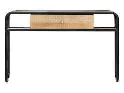 Mesa consola de madera maciza de mango 118x30x75 cm ES304340