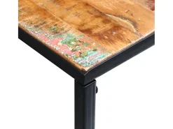 Mesa consola de madera maciza reciclada 110x35x76 cm