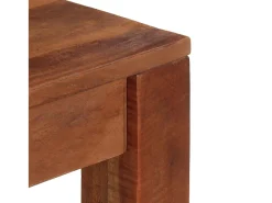 Mesa consola de madera maciza de acacia 120x30x76 cm