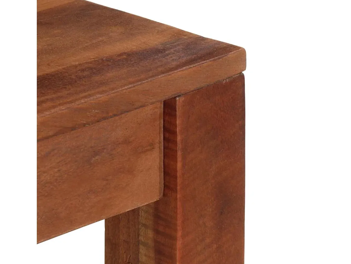 Mesa consola de madera maciza de acacia 120x30x76 cm
