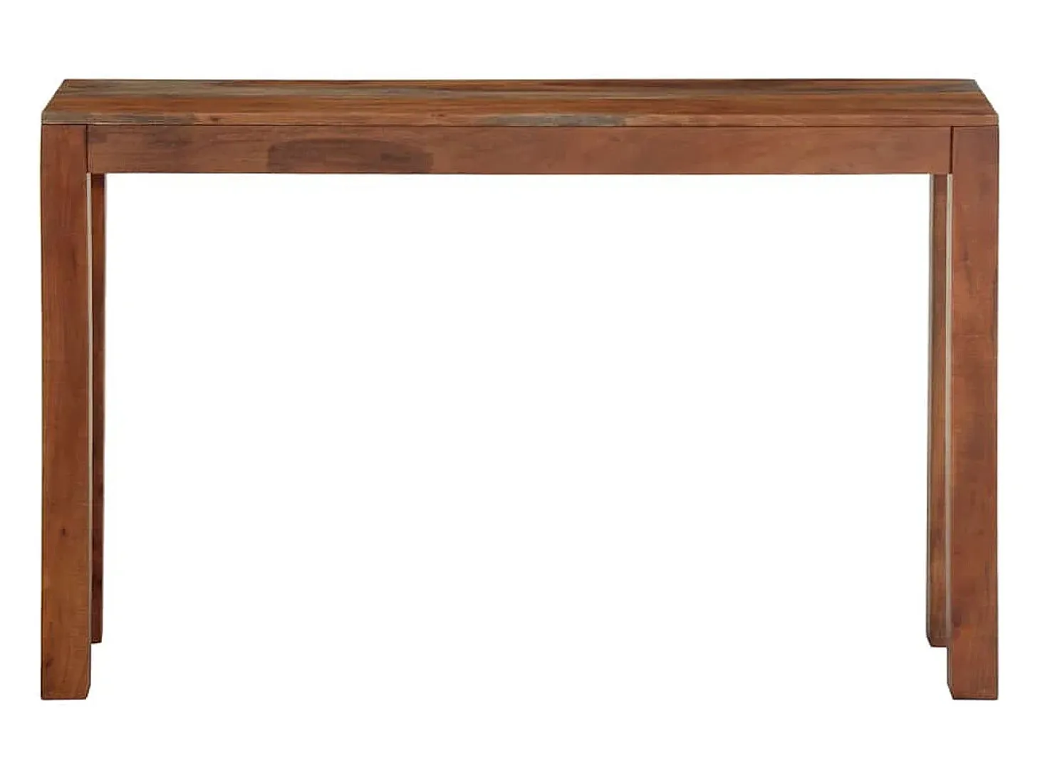 Mesa consola de madera maciza de acacia 120x30x76 cm