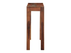 Mesa consola de madera maciza de acacia 120x30x76 cm