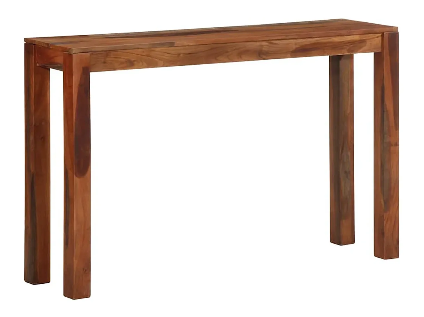 Mesa consola de madera maciza de acacia 120x30x76 cm