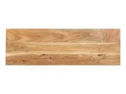 Mesa consola de madera maciza de acacia 110x35x75 cm ES869082