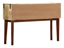 Mesa consola de madera maciza de mango rugosa 115x30x76 cm ES250736