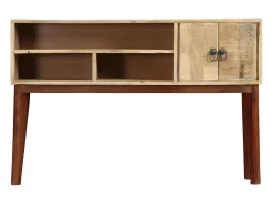 Mesa consola de madera maciza de mango rugosa 115x30x76 cm ES250736