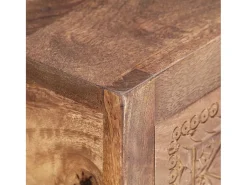 Mesa consola de madera maciza de mango 90x30x75 cm
