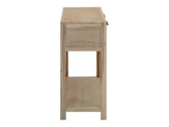 Mesa consola de madera maciza de acacia 82x33x73 cm ES480949