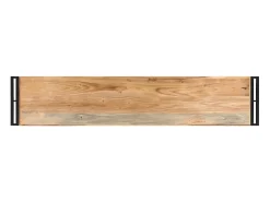 Mesa consola de madera maciza de acacia 150x30x75 cm ES135890