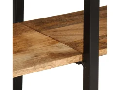 Mesa consola de madera maciza de mango 140x35x70 cm