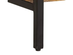 Mesa consola de madera maciza de mango 140x35x70 cm