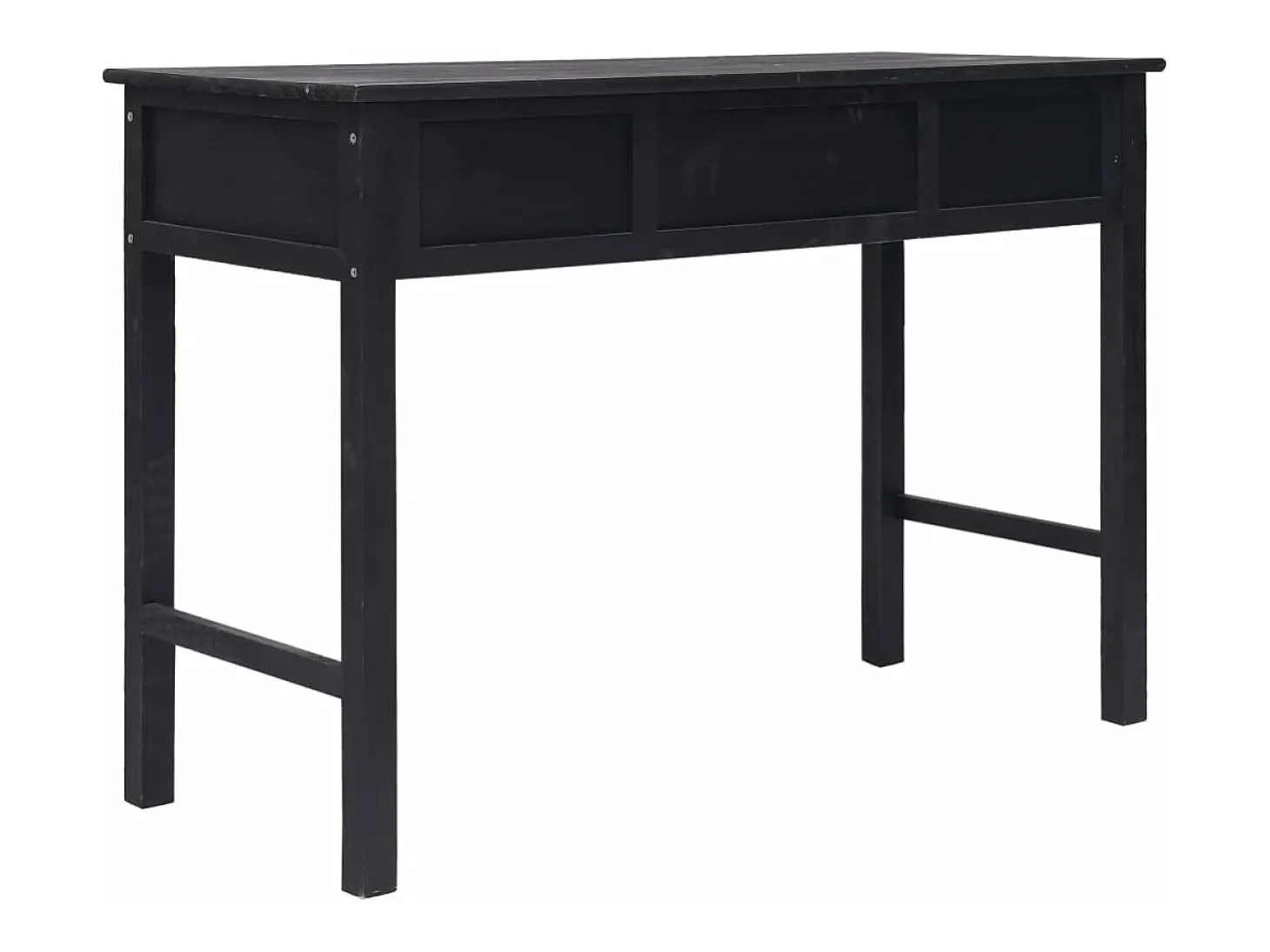 Mesa consola de madera negra 110x45x76 cm