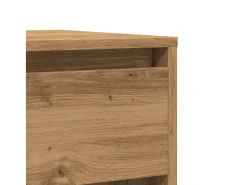 Mesa consola de roble artesanal 89x41x76,5 cm madera de ingeniería