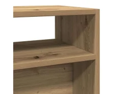 Mesa consola de roble artesanal 105x30x80 cm madera de ingeniería