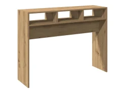 Mesa consola de roble artesanal 105x30x80 cm madera de ingeniería