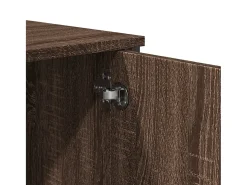 Mesa consola de roble marrón 100x35x74,5 cm madera de ingeniería