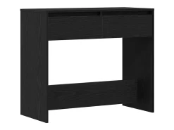Mesa consola de roble negro 89x41x76,5 cm madera de ingeniería