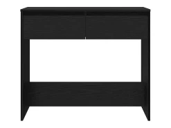 Mesa consola de roble negro 89x41x76,5 cm madera de ingeniería