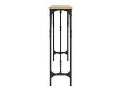 Mesa consola de roble Sonoma 180x23x75 cm madera de ingeniería
