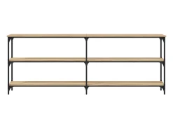 Mesa consola de roble Sonoma 200x29x75 cm madera de ingeniería