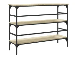 Mesa consola de roble Sonoma 100x32x75 cm madera de ingeniería