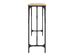 Mesa consola de roble Sonoma 200x29x75 cm madera de ingeniería