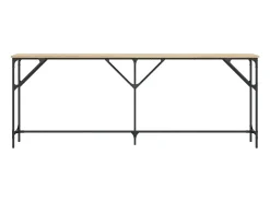 Mesa consola de roble Sonoma 200x29x75 cm madera de ingeniería