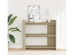 Mesa consola de roble Sonoma 100x35x90 cm madera de ingeniería