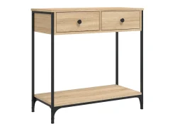Mesa consola de roble Sonoma 75x34,5x75 cm madera de ingeniería
