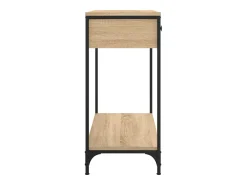 Mesa consola de roble Sonoma 75x34,5x75 cm madera de ingeniería