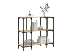 Mesa consola de roble Sonoma 102x35x90 cm madera de ingeniería