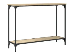 Mesa consola de roble Sonoma 101x30,5x75 cm madera de ingeniería