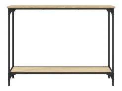 Mesa consola de roble Sonoma 101x30,5x75 cm madera de ingeniería